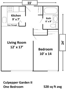 Culpepper Garden One Bedroom Apartment