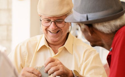 men playing cards