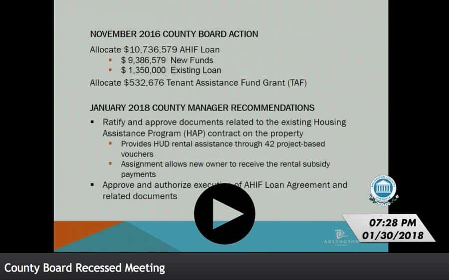 Arlington County Board Meeting