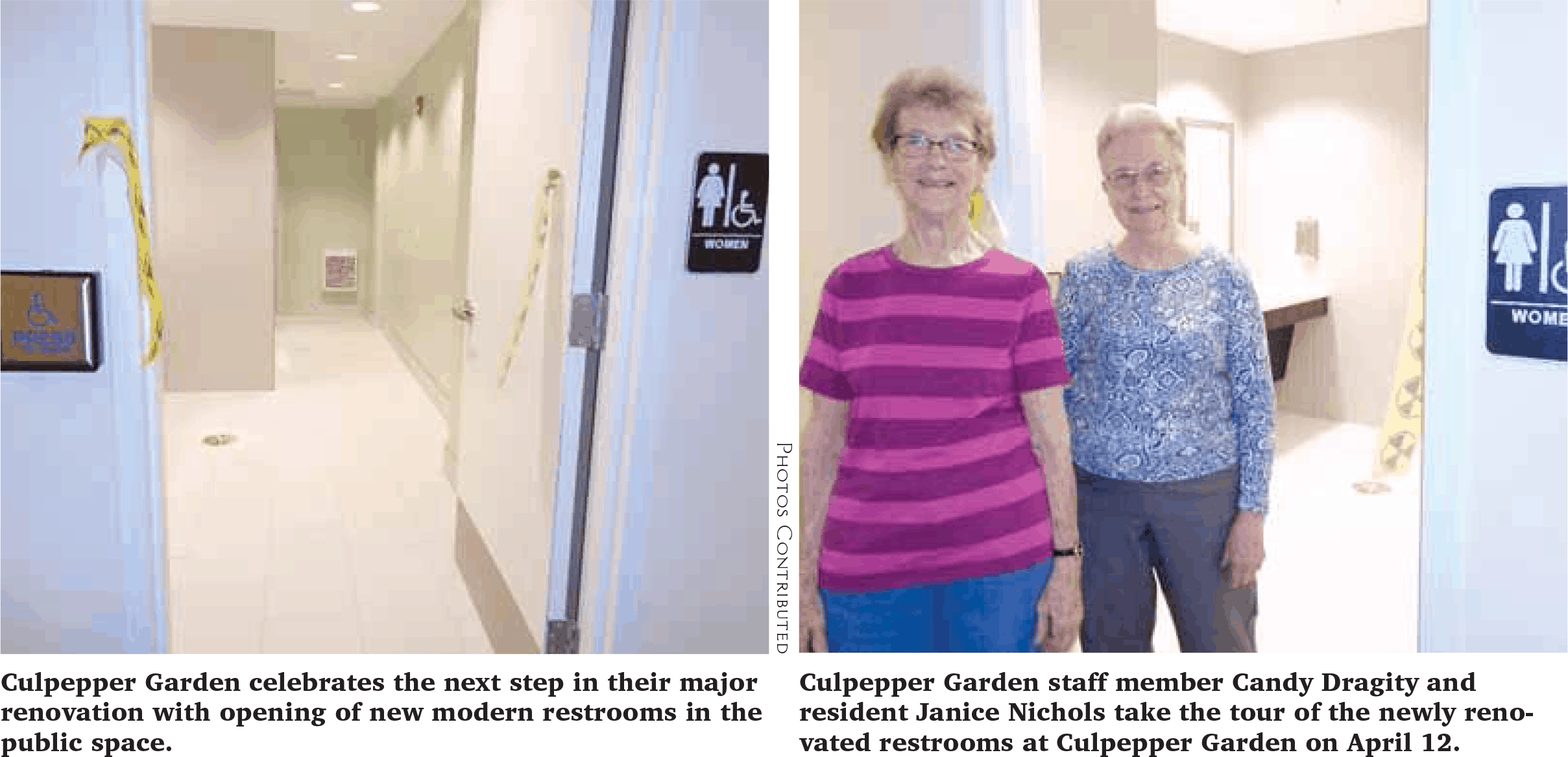 new bathrooms at Culpepper Garden